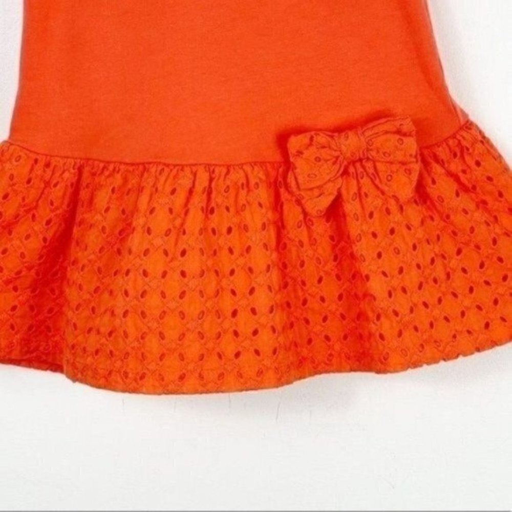 Gymboree Tangerine Cap Sleeve Key Hole Back Matching Underwear Size 12-18 Months - Picture 4 of 7